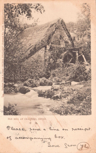 Postcard old mill at - postcard,