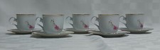 5 Tazze da Caffè con Piattini Apulum Porcellana Fine Anni ’90 – Nuove Mai Usate 