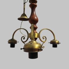 lampadario vintage a tre