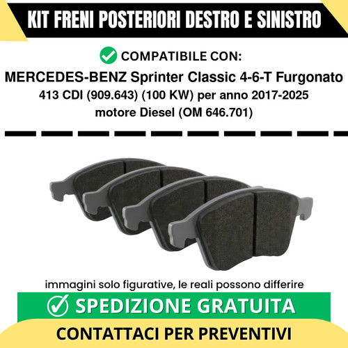 Pastiglie freno posteriori - pastiglie,