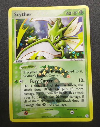 Scyther holo 112 rosso - scyther,