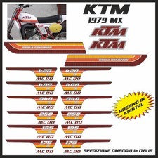 KTM MX  1979  125  175 250 340  400  420 KIT grafiche in kristal