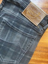 Jacob Cohen Pantalone in caldo cotone W 36, fantasia tono grigio