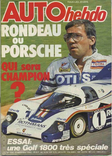 Auto hebdo 334 09 1982 - auto, n°334