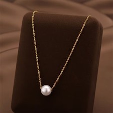 Collana Elegante Oro Perla