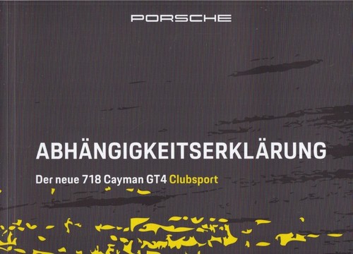 Catalogue brochure porsche 718 - catalogue,
