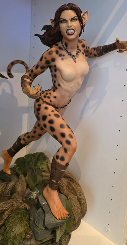 Cheetah premium format statue - cheetah,