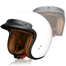 HSWHEEL Casco Jet con Visera