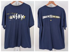 New York Yankees Adidas 1998 T Shirt Taxi ANSKY Vintage Baseball MLB Promo Ad L