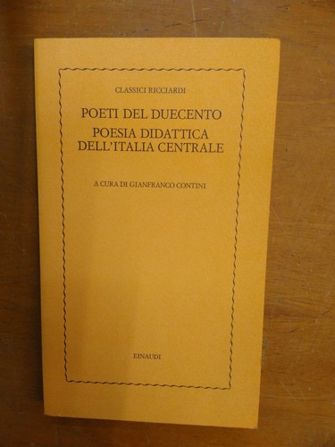 Classici ricciardi poeti del - poeti,