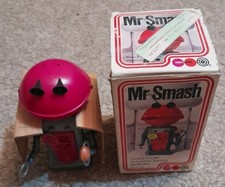Vintage Boxed Mr Smash Plastica Meccanismo Passeggio Marziano By Marx Giocattoli Anni 70 