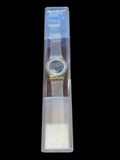 Orologio Vintage Swatch Jelly Fish Unisex 34mm Quadrante Trasparente GK100 