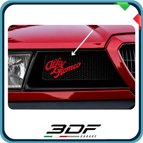 Scritta logo alfa - alfa, romeo