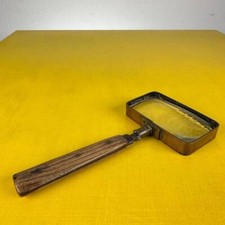 antica lente d ingrandimento con manico in osso