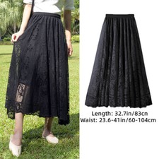 Gonna Maxi In Pizzo Floreale