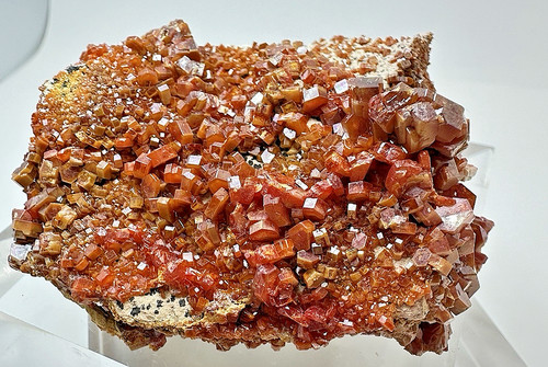 Vanadinite crystal cluster - cluster, |