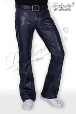 Pantalone jeans pelle bootcut