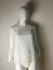 ZARA MAGLIETTA MAGLIA T- SHIRT DONNA TAGLIA M COLORE BIANCO 