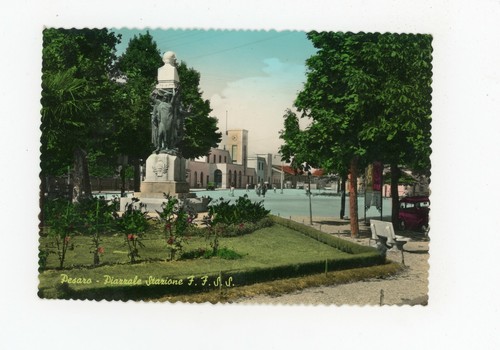 Cartolina pesaro piazzale - cartolina,
