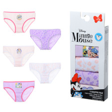 MUTANDINE SET 5 PEZZI MINNIE  DISNEY SLIP IN COTONE IN SCATOLA 3/8 ANNI XH30017