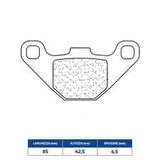 PASTIGLIE FRENO SINTERIZZATA QUADRO 400 QOODER 4 2019-2020