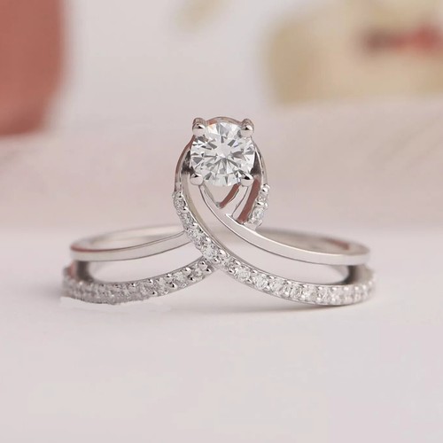 Bianco trattato anello - 0.80,