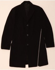 DANIELE ALESSANDRINI soprabito uomo UK 40 grande nero poliestere DV01