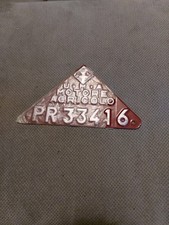 COPPIA TARGA MOTORE AGRICOLO   U.M.A. Utenti Motori Agricoli PARMA  VINTAGE