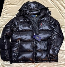 Polo Ralph Lauren Lucido Puffer Jacket Uomo Nero L