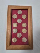 FC INTER MEDALCALCIO 1971/72 11 medaglie moneta  ed CORNO squadra incorniciata