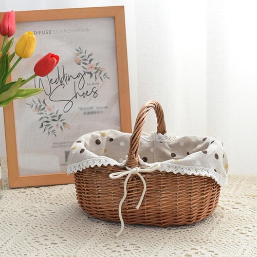 Cestino per picnic - , intrecciato