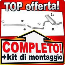 Scarico Completo per SEAT LEON (1P1) / ALTEA 1.6 1.9 TDI dal 2004 +cromo