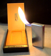 BRIQUET Ancien * Flaminaire F-12 Pipe RARE * Old Gas Lighter Feuerzeug Accendino