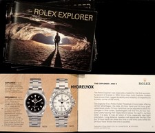 ROLEX EXPLORER BOOKLET VINTAGE 14270 114270 16570 ENG SP ITA HK