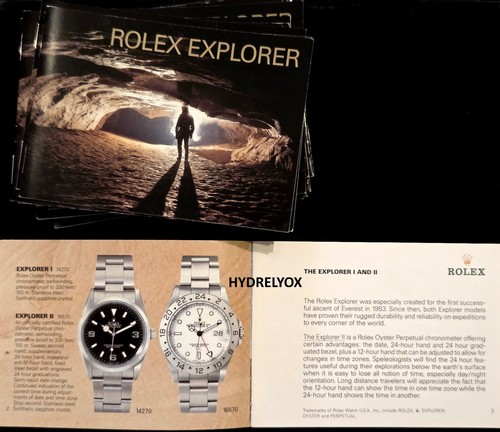 Rolex explorer booklet - rolex,