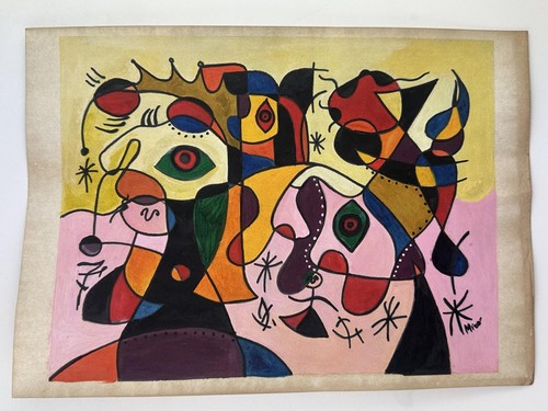 Quadro disegno joan miro - quadro,