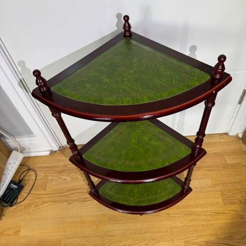 Vintage wooden corner tiered - wooden,