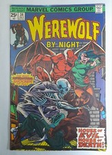 Werewolf by Night 34 VF 1975.Cents copy.First App. Gideon & Belaric.Marvel 