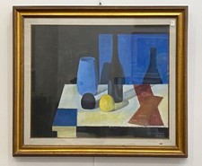 Bonfantini Sergio  (1910-1989) dipinto ad olio su tela Natura Morta Notturna