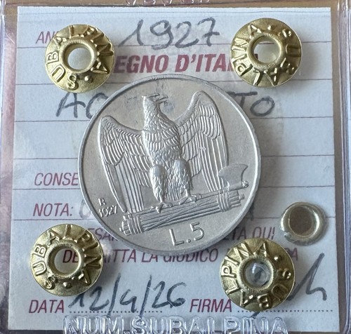 Moneta regno italia lire - d’italia, 5