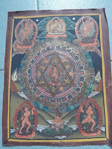 Thangka mandala tibetano nepal - thangka,