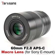 7Artisans 60mm F2.8 APS-C Manual Macro Lens For Sony E-mount Mirrorless Cameras