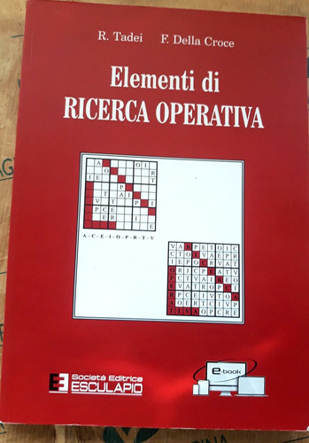 Elementi ricerca operativa - elementi, di