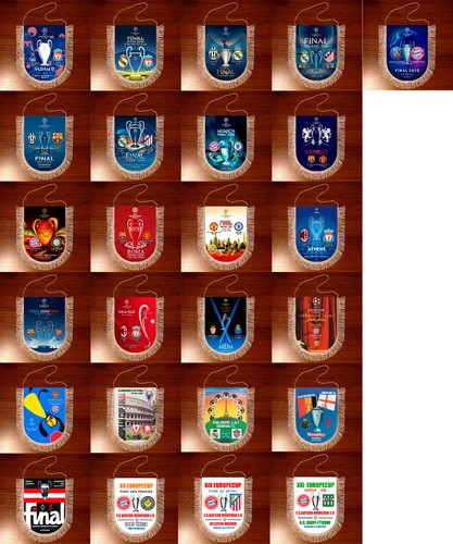 Pennants calcio champions - calcio,