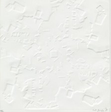 Paolo Scirpa acquaforte e Calcografia 40x40 cm ca. firmata e numerata 27/50