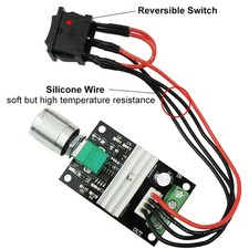 Regolatore di Velocità Motore DC 6V/12V/24V/28V 3A 80W  con PWM e Interruttore