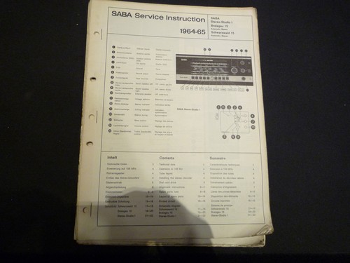 Manuale servizio originale - servizio,