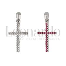 ciondolo croce con zirconi