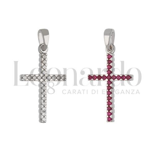 Ciondolo croce con zirconi - ciondolo,