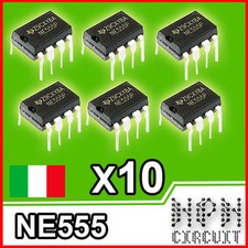 10X NE555 INTEGRATO Timer Temporizzatore multifunzione DIP-8 (10 Pezzi)